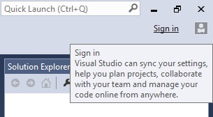 Sign In - Visual Studio